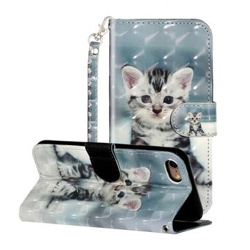 Funda Serie Wonder para iPhone 7/8/SE (2020)/SE (2022) - Estilo Cartera - Gato