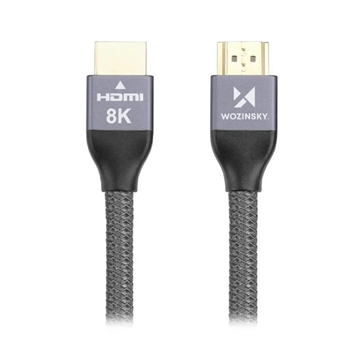 Wozinsky HDMI 2.1 8K 60Hz / 4K 120Hz / 2K 144Hz Cable - 3m - Grey