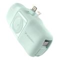 Wozinsky WF16-YLS 5000mAh Lightning Power Bank con cable USB-C integrado y cargador Apple Watch - 15W