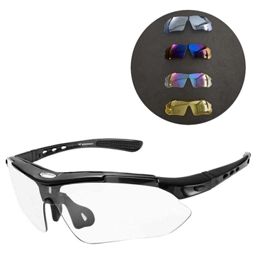 Gafas de Sol Polarizadas con Juego de Lentes Wozinsky WSG-B01 - Negro