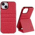 Funda con Tapa Vertical X-Level Journey para iPhone 14 - Rojo