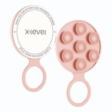 X-Level MagSafe Soporte para teléfono con ventosa de silicona - Rosa
