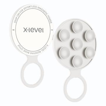 X-Level MagSafe Soporte para teléfono con ventosa de silicona - Blanco