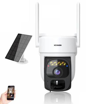 X3 Cámara de seguridad WiFi PTZ 2K con alimentación solar y conversación bidireccional