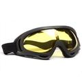X400 Gafas Tácticas para Motociclismo/Esquí con Lentes Reforzadas - Amarillo