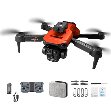 XKJ K6 MAX 3-Camera Evasión de Obstáculos Drone HD Fotografía Aérea Plegable Quadcopter RC Avión con una sola batería