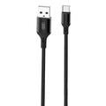 Cable de carga USB a USB-C XO NB143 - 2,4 A, 1 m - Negro
