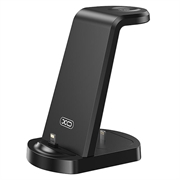 XO WX035 Soporte de carga 3 en 1 con conector Lightning 15W - Negro