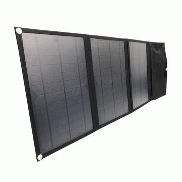 XO XRYG-280-3 Cargador Solar Plegable con 2x USB-A - 21W - Negro