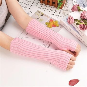 XT-0016 Guantes de invierno sin dedos - 30cm - Rosa