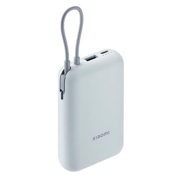 Xiaomi 10000mAh Power Bank con cable USB-C integrado 22.5W - Azul hielo