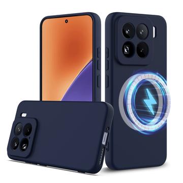 Funda de Silicona Líquida para Xiaomi 15 Pro - Compatible con MagSafe - Azul Oscuro