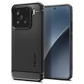 Funda de TPU Spigen Rugged Armor para Xiaomi 15 - negro