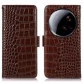 Funda Crocodile con RFID para Xiaomi 15 Ultra - Estilo Cartera