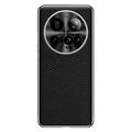 Xiaomi 15 Ultra Funda de TPU recubierta de cuero - Negro