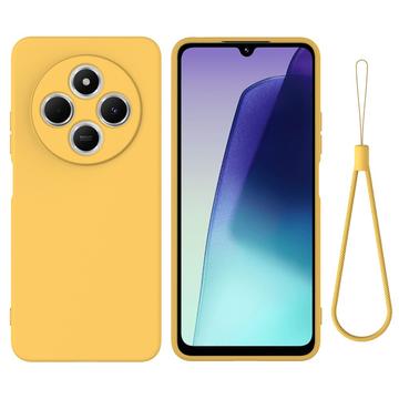 Xiaomi 15 Ultra Funda de silicona líquida con correa de mano