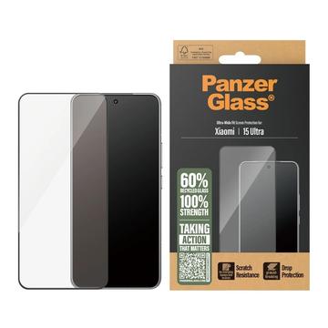 Protector de Pantalla PanzerGlass Ultra-Wide Fit para Xiaomi 15 Ultra - Borde negro