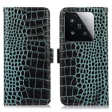 Funda Crocodile con RFID para Xiaomi 15T - Estilo Cartera