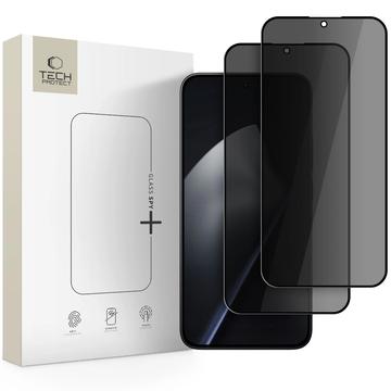 Protector de pantalla de cristal templado para Xiaomi 15T/15T Pro Tech-Protect Glass Spy+ Privacy - 2 uds. - Negro