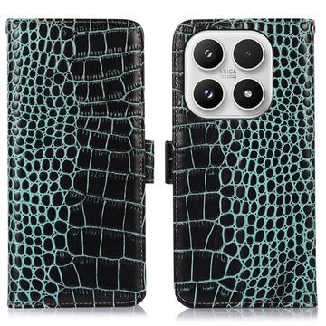 Funda Crocodile con RFID para Xiaomi 17 - Estilo Cartera - Verde