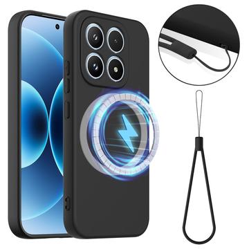 Funda de Silicona Líquida para Xiaomi 17 - Compatible con MagSafe - Negro