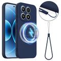 Funda de Silicona Líquida para Xiaomi 17 - Compatible con MagSafe - Azul Oscuro
