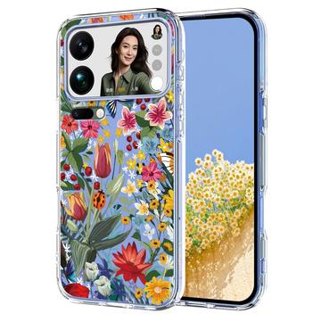 Funda de TPU Xiaomi 17 Pro Max con estampado floral - Lirios