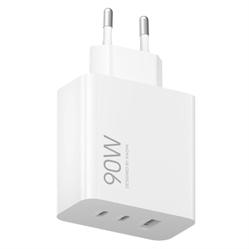 Xiaomi 90W HyperCharge Adaptador de corriente de 3 puertos - Blanco
