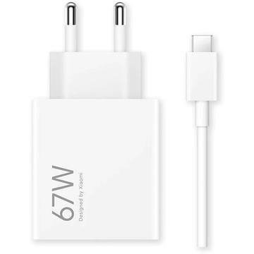 Xiaomi HyperCharge Combo 67W Cargador con cable USB-C - Blanco