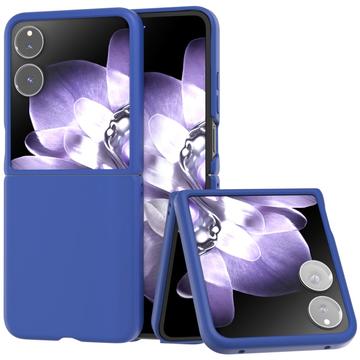 Carcasa de Plástico Engomado para Xiaomi Mix Flip - Azul