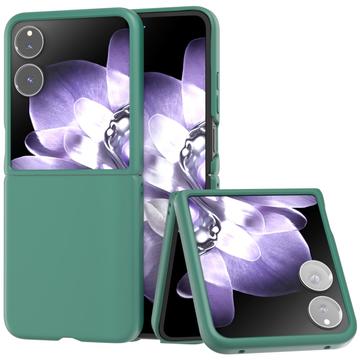 Carcasa de Plástico Engomado para Xiaomi Mix Flip - Verde