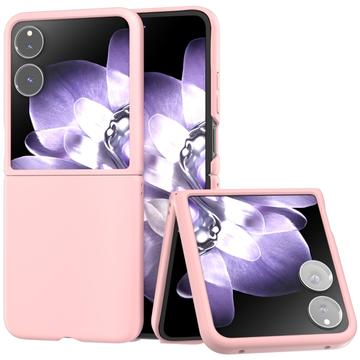 Carcasa de Plástico Engomado para Xiaomi Mix Flip - Rosa