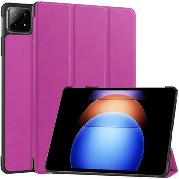Funda Inteligente de Tres Pliegues para Xiaomi Pad 6S Pro 12.4 - Púrpura
