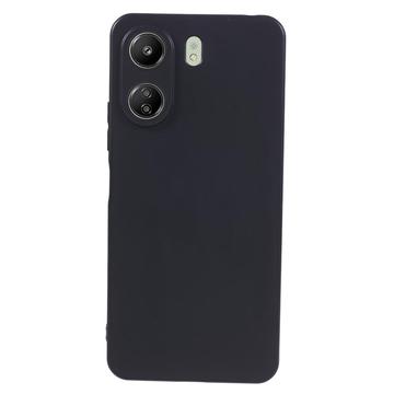 Carcasa de TPU Anti-Huellas Dactilares Mate para Xiaomi Poco C65/Redmi 13C - Negro