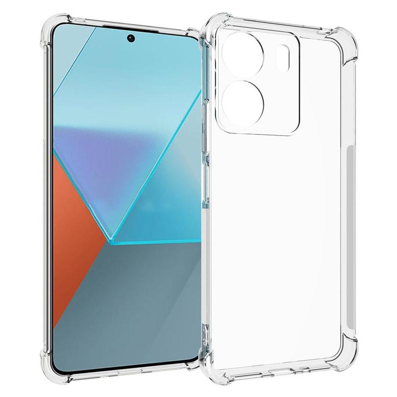 Coque Transparente + 2 Protections Verre Trempé Pour POCO C65 / REDMI 13C - Slim Et Antichoc