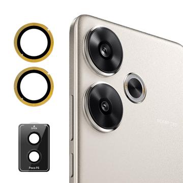 Protector de la Cámara Hat Prince para Xiaomi Redmi Turbo 3/Poco F6 - Dorado