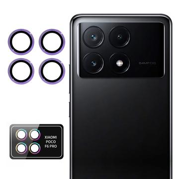 Protector de la Cámara Hat Prince para Xiaomi Poco F6 Pro - Púrpura