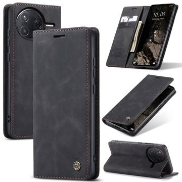 Funda Caseme Serie 013 para Xiaomi Poco F7 Ultra/F7 Pro - Estilo Cartera - Negro