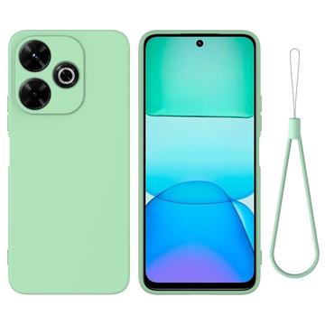 Funda de Silicona Líquida para Xiaomi Poco M6 Plus - Verde