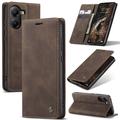 Funda Caseme Serie 013 para Xiaomi Poco X7 Pro - Estilo Cartera - Café