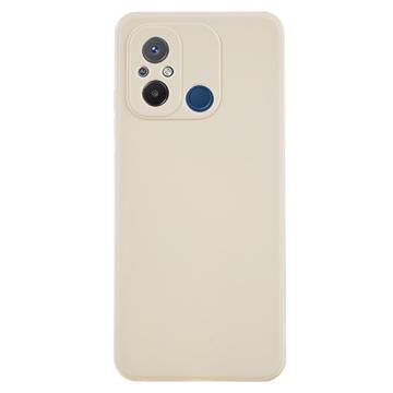 Carcasa de TPU Anti-Huellas Dactilares Mate para Xiaomi Redmi 12C - Blanco