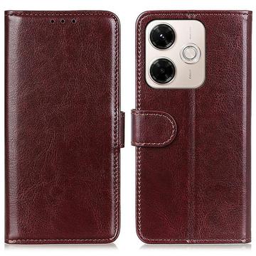 Xiaomi Redmi 13x Funda de cartera con soporte - Marrón
