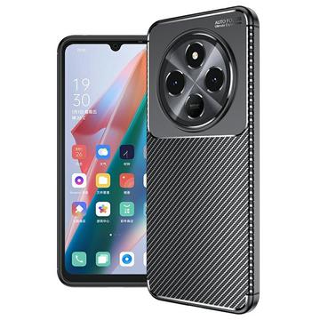 Carcasa TPU Beetle Fibra de Carbono para Xiaomi Redmi 14R/14C/Poco C75 - Negro