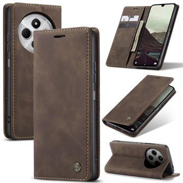 Funda Caseme Serie 013 para Xiaomi Redmi 14C - Estilo Cartera - Café