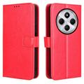 Funda de cartera con cierre magnético para Xiaomi Redmi 14C/14R/Poco C75 - Rojo