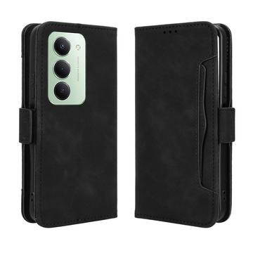 Funda tipo billetera con tarjetero para Xiaomi Redmi 15 4G - Negra