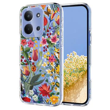 Funda de TPU Xiaomi Redmi 15C con estampado floral - Lirios