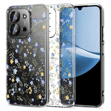 Carcasa de TPU Tech-Protect FlexAir para Xiaomi Redmi 15C - Flores de primavera