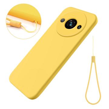 Funda de Silicona Líquida para Xiaomi Redmi A3/Poco C61 - Amarillo