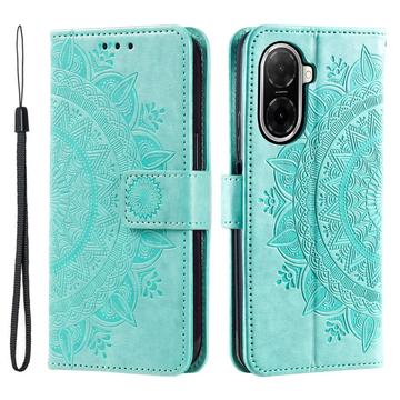 Funda Mandala Series para Xiaomi Redmi A5 4G/Poco C71 - Estilo Cartera - Verde